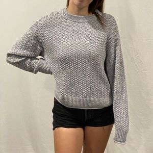 Warm cable knit sweater